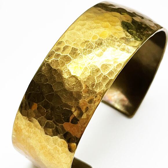 MRC Navajo Myles Roy Calladitto Hammered Cuff Bracelet - Picture 1 of 7